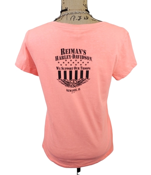 Harley Davidson Neon tee.  Size Medium - Picture 2 of 5